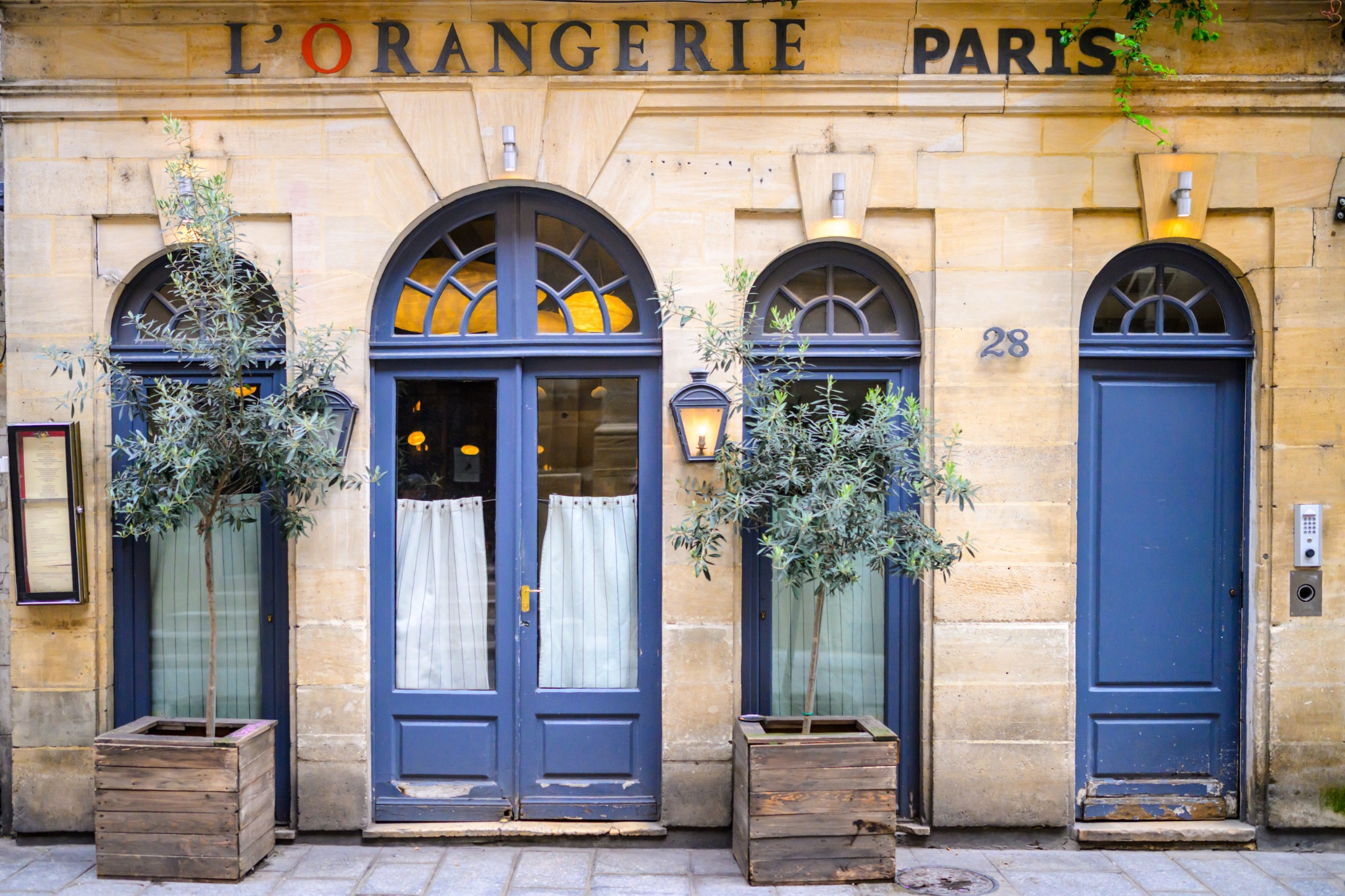 L'Orangerie Restaurant, Ile Saint-Louis, Paris
