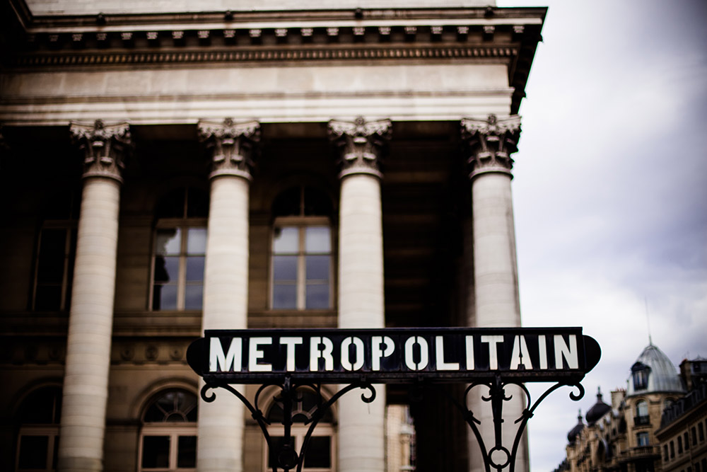 Subway station, Place de la Bourse, Paris 2