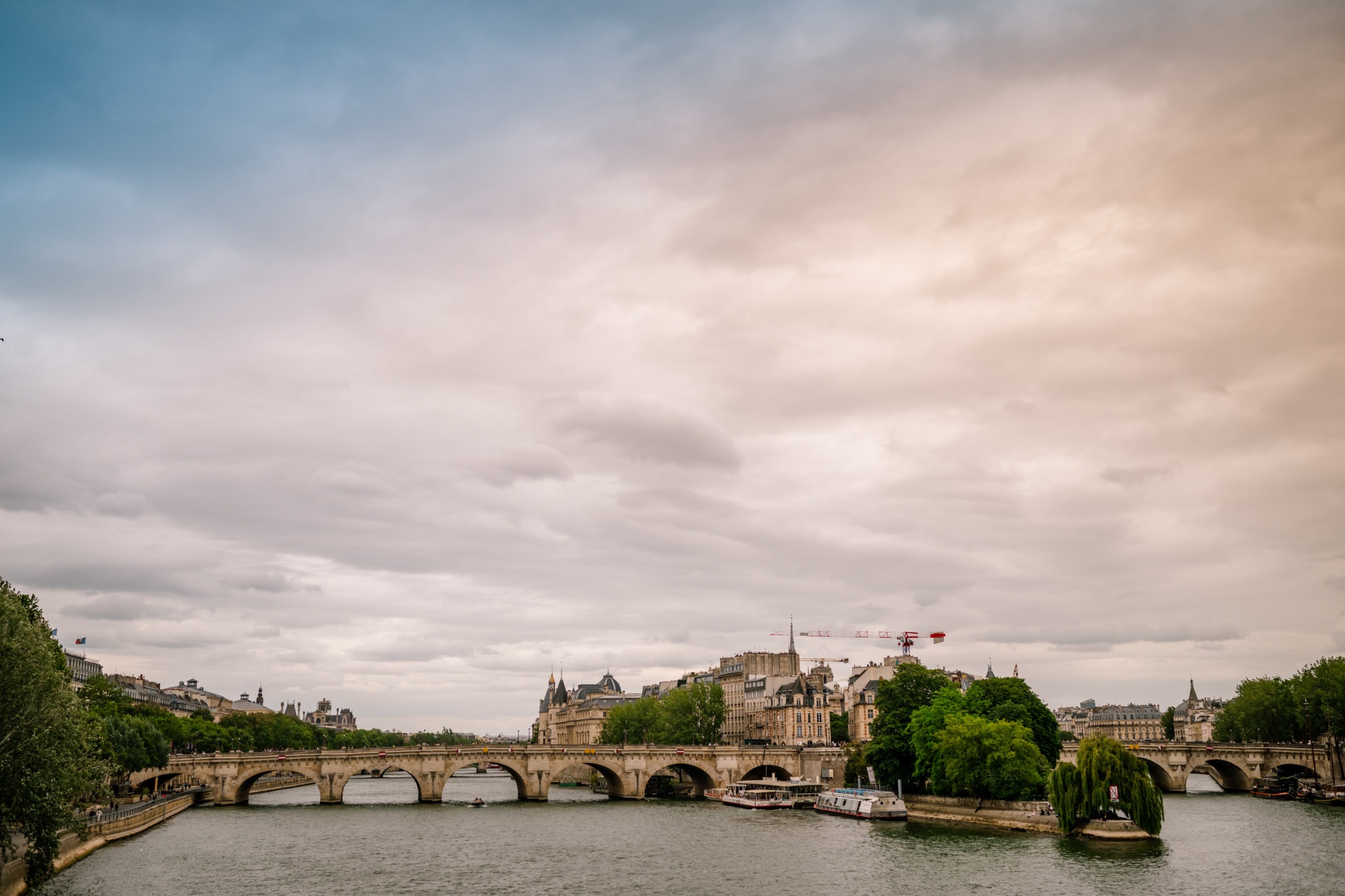 Ile de la Cité from Passerelle des Arts, Paris