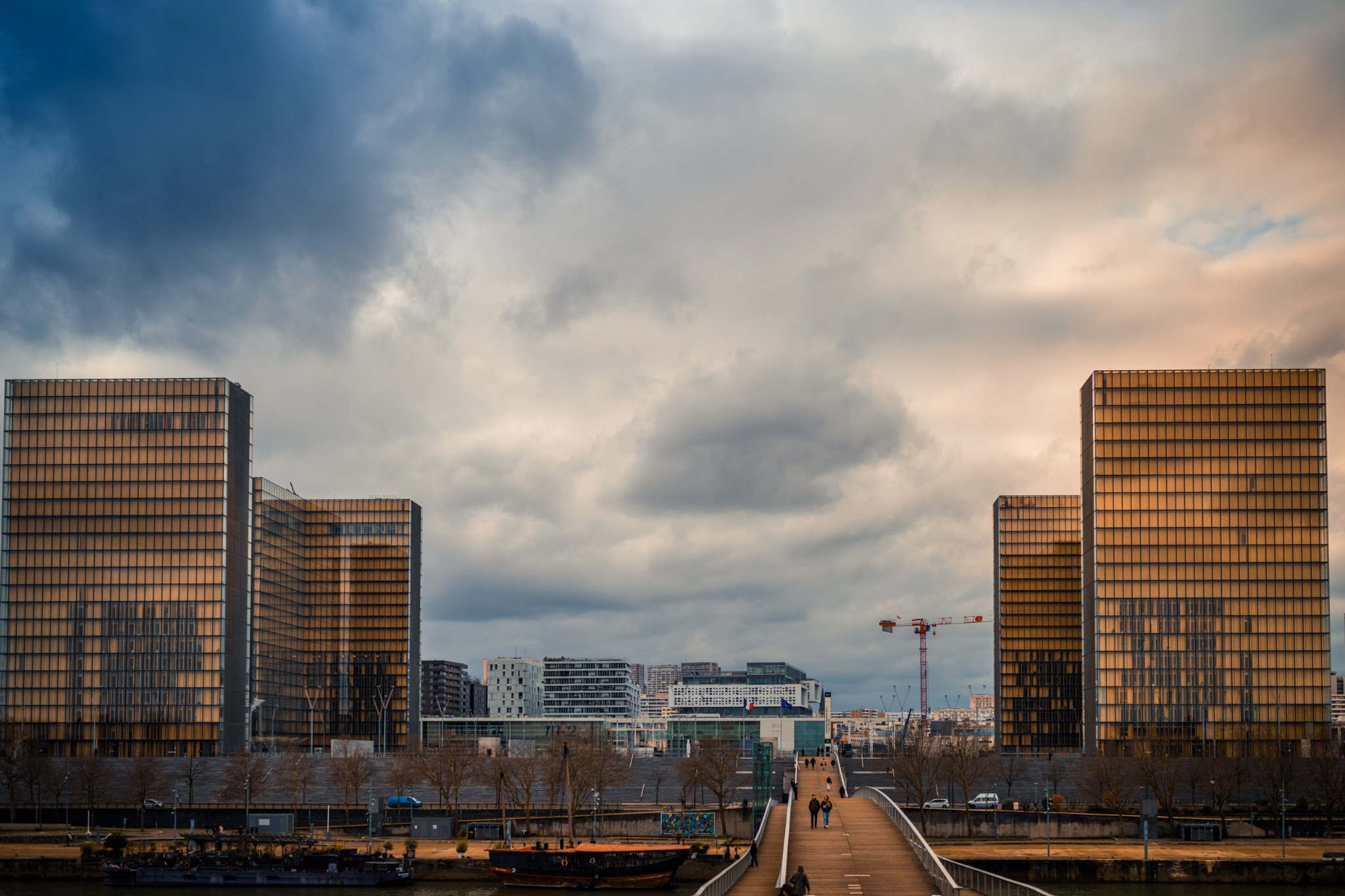 Bibliothèque François Mitterrand from Passerelle Simone-de-Beauvoir