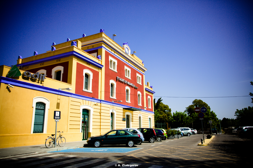 Railway Station at Caldes de Malavella, Costa Brava